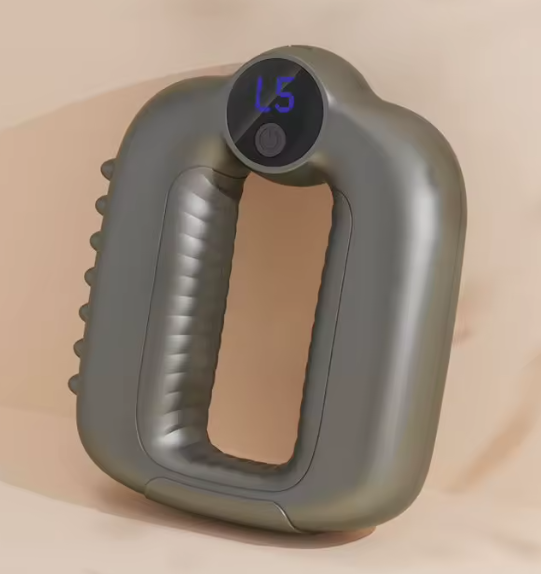 Masseur Ceinture Air, coloris gris, écran affichant le niveau 5